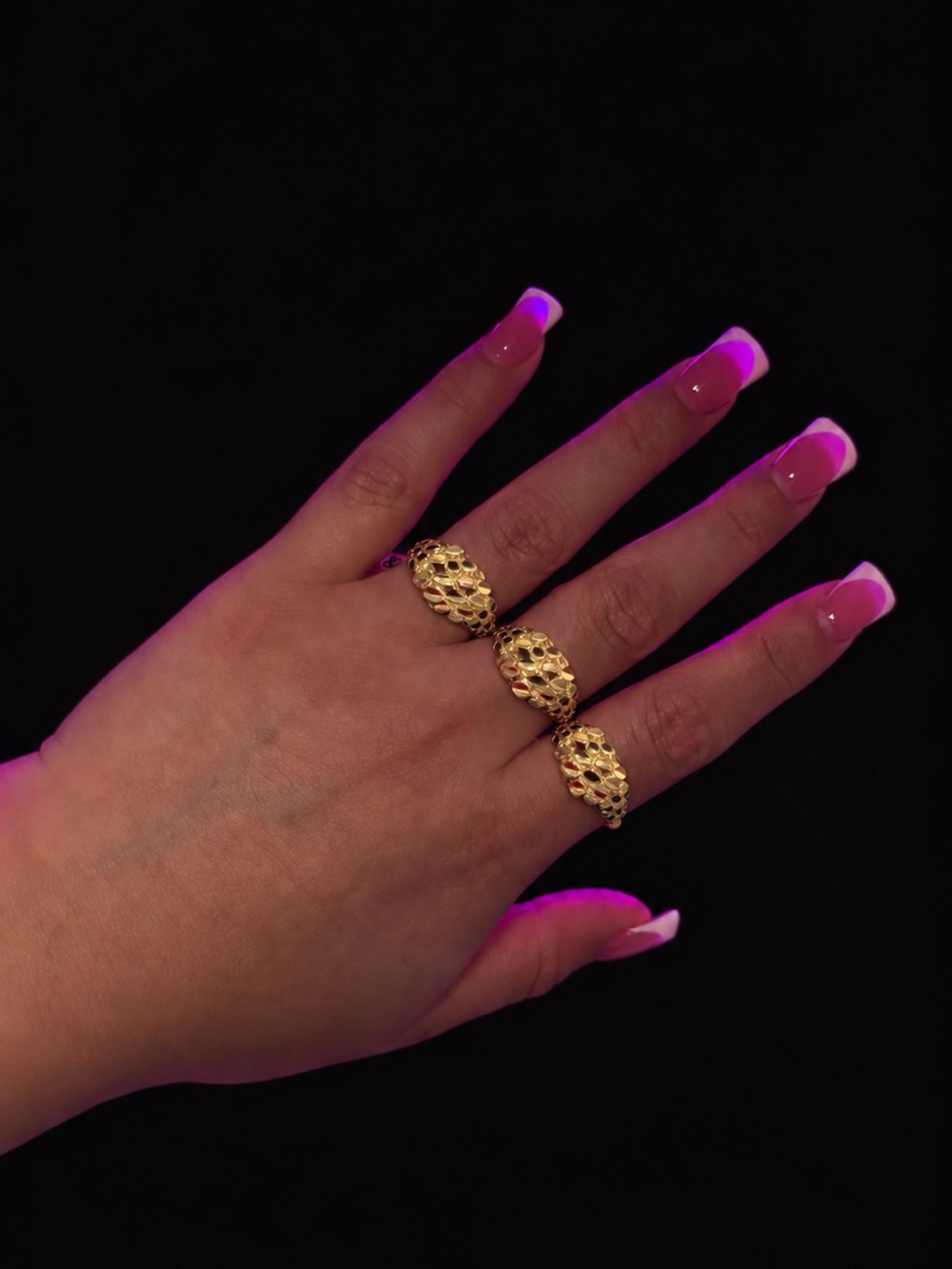 18k Gold Nugget Ring